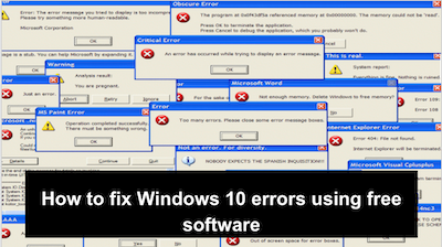 windows errors fix free